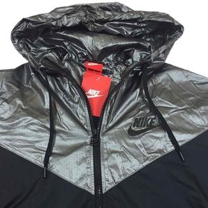 nike windrunner metallic silver